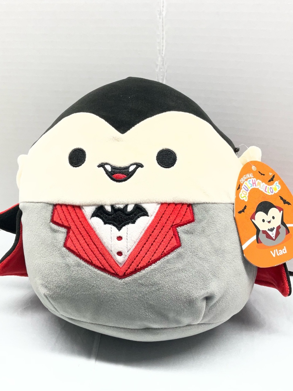 Squishmallows Vlad Vampire Plush - Black, Gray, White & Red